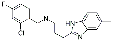 N-(2-CHLORO-4-FLUOROBENZYL)-N-METHYL-3-(5-METHYL-1H-BENZIMIDAZOL-2-YL)PROPAN-1-AMINE Struktur