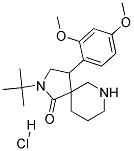 2-TERT-BUTYL-4-(2,4-DIMETHOXYPHENYL)-2,7-DIAZASPIRO[4.5]DECAN-1-ONE HYDROCHLORIDE Struktur