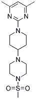 4,6-DIMETHYL-2-(4-[4-(METHYLSULFONYL)PIPERAZIN-1-YL]PIPERIDIN-1-YL)PYRIMIDINE Struktur