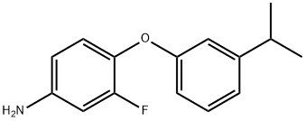 3-FLUORO-4-(3-ISOPROPYLPHENOXY)ANILINE Struktur