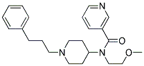 N-(2-METHOXYETHYL)-N-[1-(3-PHENYLPROPYL)PIPERIDIN-4-YL]NICOTINAMIDE Struktur