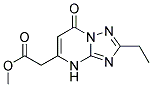 METHYL (2-ETHYL-7-OXO-4,7-DIHYDRO[1,2,4]TRIAZOLO[1,5-A]PYRIMIDIN-5-YL)ACETATE Struktur