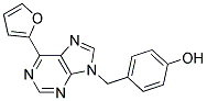 4-(6-FURAN-2-YL-PURIN-9-YLMETHYL)-PHENOL Struktur