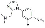 4-(2-DIMETHYLAMINOMETHYL-IMIDAZOL-1-YL)-2-FLUORO-PHENYLAMINE Struktur