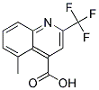 2-(TRIFLUOROMETHYL)-5-METHYLQUINOLINE-4-CARBOXYLIC ACID Struktur