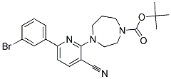 4-[6-(3-BROMO-PHENYL)-3-CYANO-PYRIDIN-2-YL]-[1,4]DIAZEPANE-1-CARBOXYLIC ACID TERT-BUTYL ESTER Struktur