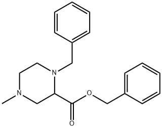 BENZYL 1-BENZYL-4-METHYLPIPERAZINE-2-CARBOXYLATE Struktur