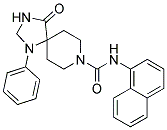 N-1-NAPHTHYL-4-OXO-1-PHENYL-1,3,8-TRIAZASPIRO[4.5]DECANE-8-CARBOXAMIDE Struktur