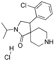 4-(2-CHLOROPHENYL)-2-ISOPROPYL-2,8-DIAZASPIRO[4.5]DECAN-1-ONE HYDROCHLORIDE Struktur