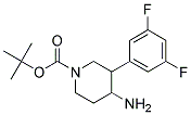 TERT-BUTYL 4-AMINO-3-(3,5-DIFLUOROPHENYL)PIPERIDINE-1-CARBOXYLATE Struktur