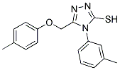 5-((4-METHYLPHENOXY)METHYL)-4-(3-METHYLPHENYL)-4H-1,2,4-TRIAZOLE-3-THIOL Struktur