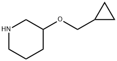 3-(CYCLOPROPYLMETHOXY)PIPERIDINE Struktur