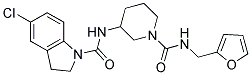 5-CHLORO-N-(1-([(2-FURYLMETHYL)AMINO]CARBONYL)PIPERIDIN-3-YL)INDOLINE-1-CARBOXAMIDE Struktur