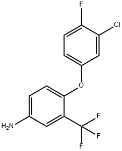 4-(3-CHLORO-4-FLUOROPHENOXY)-3-(TRIFLUOROMETHYL)-PHENYLAMINE Struktur