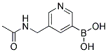 (5-[(ACETYLAMINO)METHYL]PYRIDIN-3-YL)BORONIC ACID Struktur