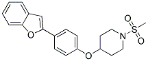 4-[4-(1-BENZOFURAN-2-YL)PHENOXY]-1-(METHYLSULFONYL)PIPERIDINE Struktur