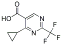 4-CYCLOPROPYL-2-TRIFLUOROMETHYL-PYRIMIDINE-5-CARBOXYLIC ACID Struktur