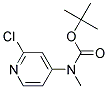 TERT-BUTYL (2-CHLOROPYRIDIN-4-YL)METHYLCARBAMATE Struktur