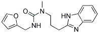 N-[3-(1H-BENZIMIDAZOL-2-YL)PROPYL]-N'-(2-FURYLMETHYL)-N-METHYLUREA Struktur