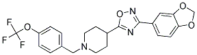 4-[3-(1,3-BENZODIOXOL-5-YL)-1,2,4-OXADIAZOL-5-YL]-1-[4-(TRIFLUOROMETHOXY)BENZYL]PIPERIDINE Struktur