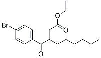 3-(4-BROMO-BENZOYL)-NONANOIC ACID ETHYL ESTER Struktur