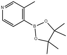 3-METHYL-4-(4,4,5,5-TETRAMETHYL-[1,3,2]DIOXABOROLAN-2-YL)-PYRIDINE Struktur