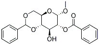 METHYL-2-O-BENZOYL-4,6-O-BENZYLIDENE-ALPHA-D-GLUCOPYRANOSIDE Struktur