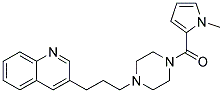 3-(3-(4-[(1-METHYL-1H-PYRROL-2-YL)CARBONYL]PIPERAZIN-1-YL)PROPYL)QUINOLINE Struktur