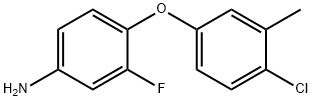 4-(4-CHLORO-3-METHYLPHENOXY)-3-FLUOROPHENYLAMINE Struktur