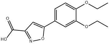 5-(3,4-DIETHOXYPHENYL)ISOXAZOLE-3-CARBOXYLIC ACID Struktur