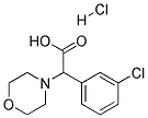 (3-CHLORO-PHENYL)-MORPHOLIN-4-YL-ACETIC ACID HYDROCHLORIDE Struktur