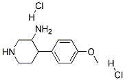 4-(4-METHOXYPHENYL)PIPERIDIN-3-AMINE DIHYDROCHLORIDE Struktur