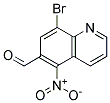 8-BROMO-5-NITROQUINOLINE-6-CARBALDEHYDE Struktur