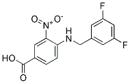 4-(3,5-DIFLUORO-BENZYLAMINO)-3-NITRO-BENZOIC ACID Struktur