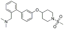 N,N-DIMETHYL-1-(3'-([1-(METHYLSULFONYL)PIPERIDIN-4-YL]OXY)BIPHENYL-2-YL)METHANAMINE Struktur