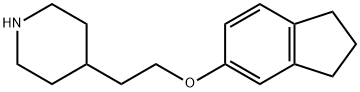 4-[2-(2,3-DIHYDRO-1H-INDEN-5-YLOXY)ETHYL]-PIPERIDINE Struktur