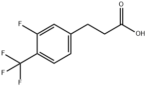 3-[3-FLUORO-4-(TRIFLUOROMETHYL)PHENYL]PROPIONIC ACID Struktur