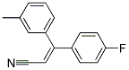 (Z)-3-(4-FLUOROPHENYL)-3-M-TOLYLACRYLONITRILE Struktur