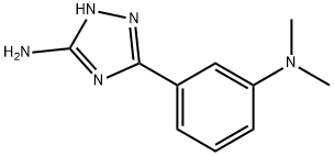 5-[3-(DIMETHYLAMINO)PHENYL]-4H-1,2,4-TRIAZOL-3-AMINE Struktur