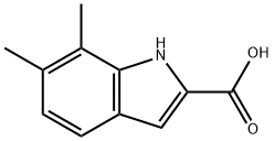 6,7-DIMETHYL-1H-INDOLE-2-CARBOXYLIC ACID Struktur