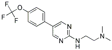 N,N-DIMETHYL-N'-(5-[4-(TRIFLUOROMETHOXY)PHENYL]PYRIMIDIN-2-YL)ETHANE-1,2-DIAMINE Struktur