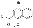 4-BROMO-1-METHOXY-NAPHTHALENE-2-CARBONYL CHLORIDE Struktur