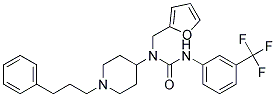 N-(2-FURYLMETHYL)-N-[1-(3-PHENYLPROPYL)PIPERIDIN-4-YL]-N'-[3-(TRIFLUOROMETHYL)PHENYL]UREA Struktur