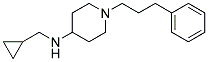 N-(CYCLOPROPYLMETHYL)-1-(3-PHENYLPROPYL)PIPERIDIN-4-AMINE Struktur