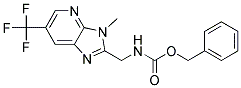 (3-METHYL-6-TRIFLUOROMETHYL-3H-IMIDAZO[4,5-B]PYRIDIN-2-YLMETHYL)-CARBAMIC ACID BENZYL ESTER Struktur