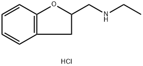 N-(2,3-DIHYDRO-1-BENZOFURAN-2-YLMETHYL)-N-ETHYLAMINE HYDROCHLORIDE Struktur