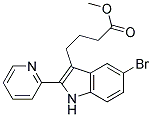 METHYL 4-(5-BROMO-2-PYRIDIN-2-YL-1H-INDOL-3-YL)BUTANOATE Struktur