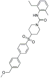 N-(2-ETHYL-6-METHYLPHENYL)-4-([4'-(METHOXYMETHYL)BIPHENYL-4-YL]SULFONYL)PIPERIDINE-1-CARBOXAMIDE Struktur