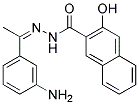 3-HYDROXY-NAPHTHALENE-2-CARBOXYLIC ACID [1-(3-AMINO-PHENYL)-ETHYLIDENE]-HYDRAZIDE Structure