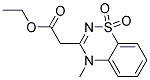 (4-METHYL-1,1-DIOXO-1,4-DIHYDRO-1LAMBDA6-BENZO[1,2,4]THIADIAZIN-3-YL)-ACETIC ACID ETHYL ESTER Struktur